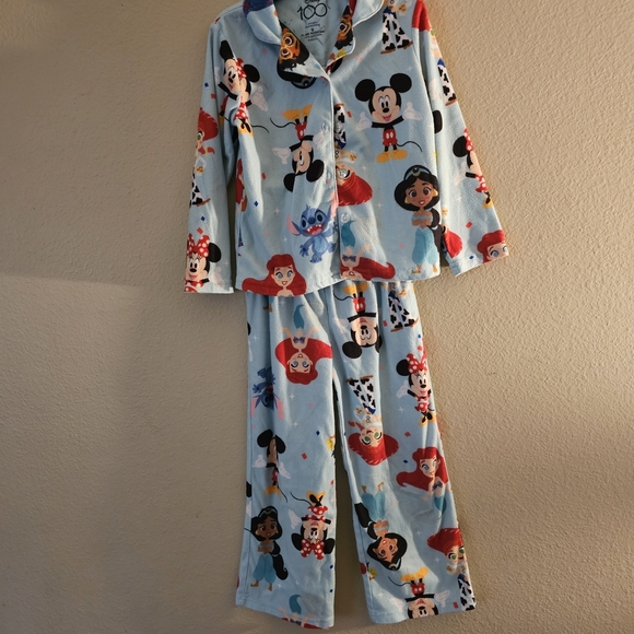 Disney Other - Disney Kids Pajama Set - Light Blue with Character Design